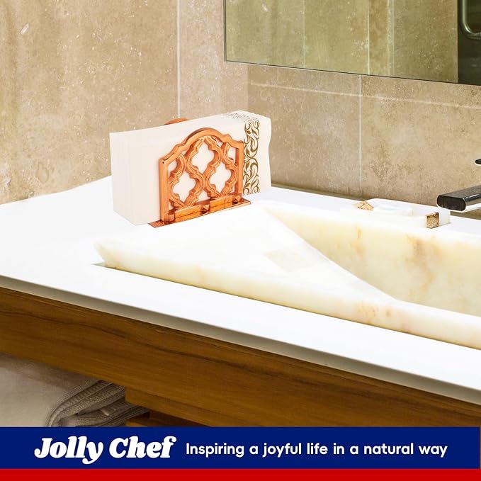JOLLY CHEF 100 Disposable Hand Towels, Soft and Absorbent Linen Feel Dinner