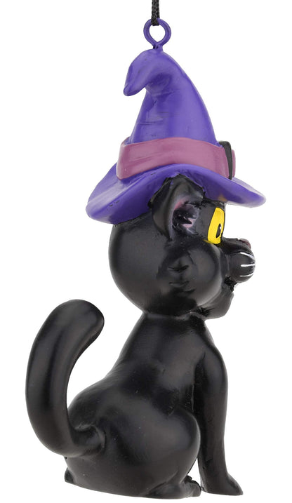 Tree Buddees Black Cat with Witches Hat Halloween Ornament