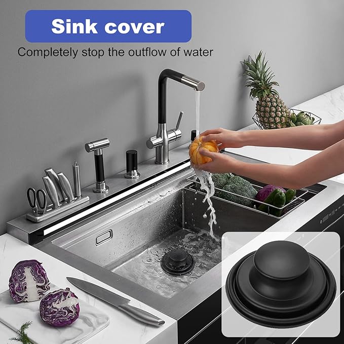Kitchen Sink Drain Strainer 3 Pack Stainless Steel Sink Stopper, Anti-Clogging