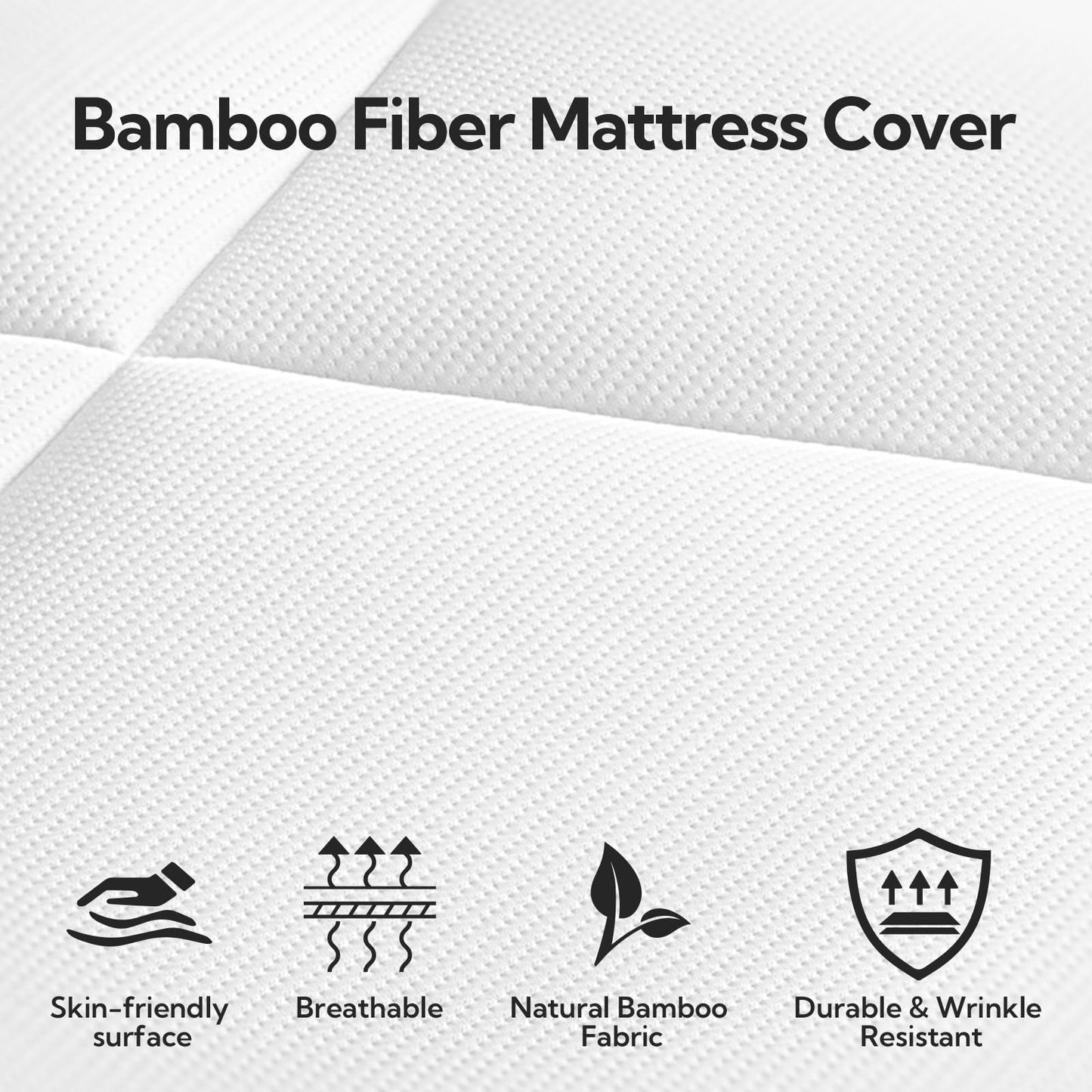 Maxzzz Twin Mattress Pad, Pillow Top Twin Mattress Protector for 8-23'' Mattress, White