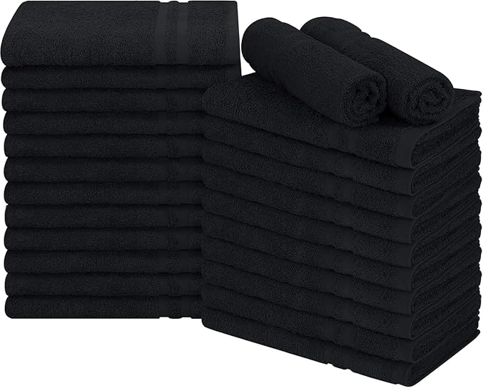 24 Pack Premium Hand Towels – 100% Cotton, Soft & Highly Absorbent – 16x27