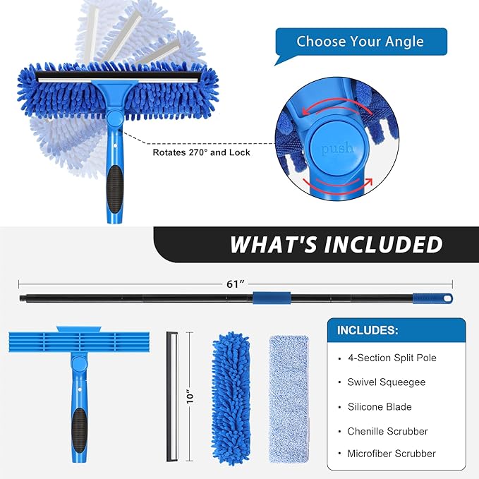 VITEVER Professional 69'' Window Squeegee Cleaner Tool