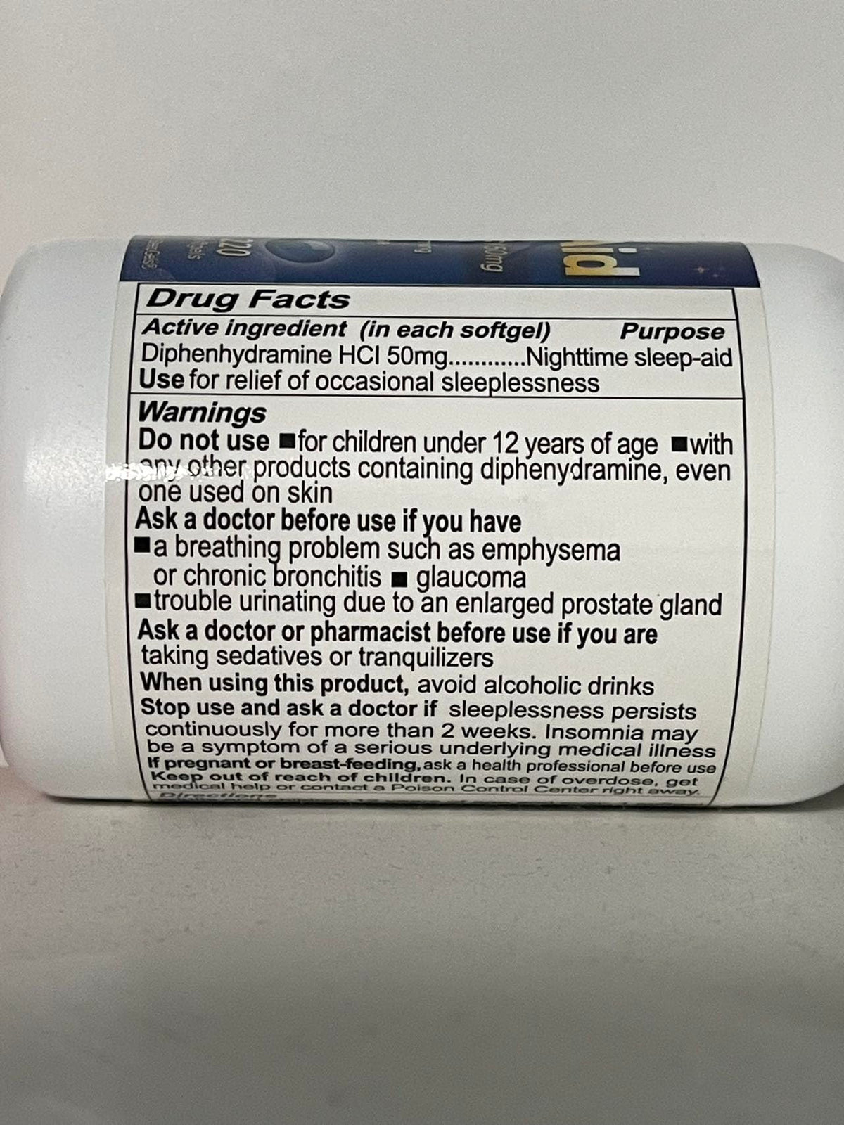 RXZELL Sleep Aid, Diphenhydramine 50mg, Easy-to-Swallow Softgels, Supports Deeper Restful Sleeping, Non Habit-Forming (220 Counts)
