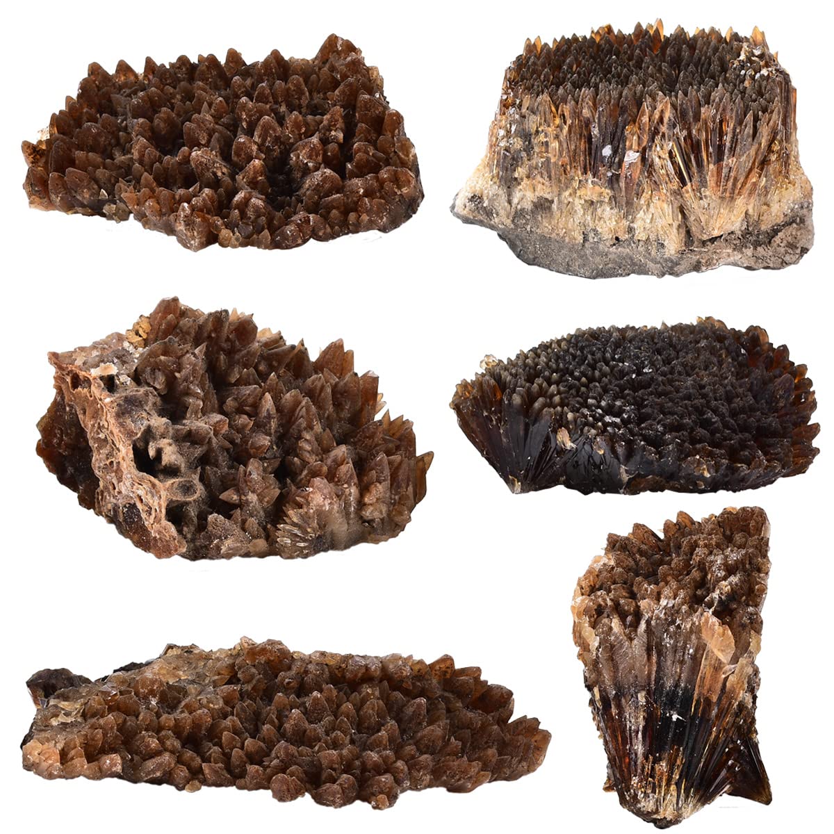 JIC Gem Natural Amber Calcite Healing Crystal Cluster Geode Raw Irregular Mineral Gemstone Large Home Decor 1.1-1.54 Lbs