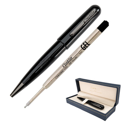 Conklin All American Gel Pen Raven Black | Luxury Gel Pen with Refillable Ink | Bold Design, Smooth Writing, Premium Quality