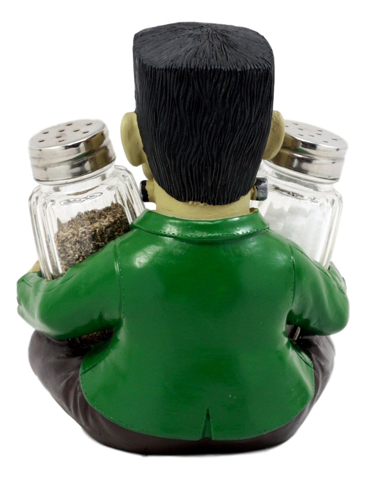 Ebros Gift Creepy Halloween Dr Victor Frankenstein Monster Modern Prometheus Salt And Pepper Shakers Holder Figurine Set 5.25"H