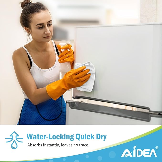 AIDEA Microfiber Cleaning Cloth 100PK, Soft Microfiber Towels