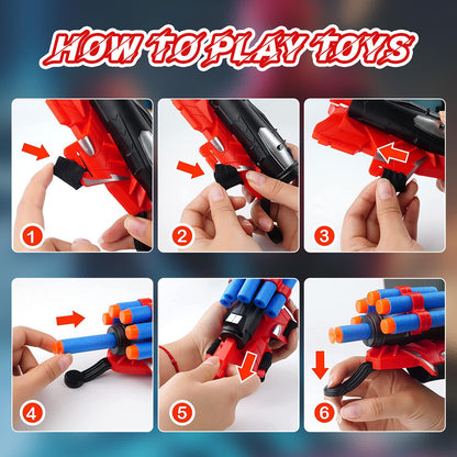 Wiifyly Spider Web Gloves Shooters Costume Toy for Kids Girl Boys Cosplay Launcher Action Figure (1)