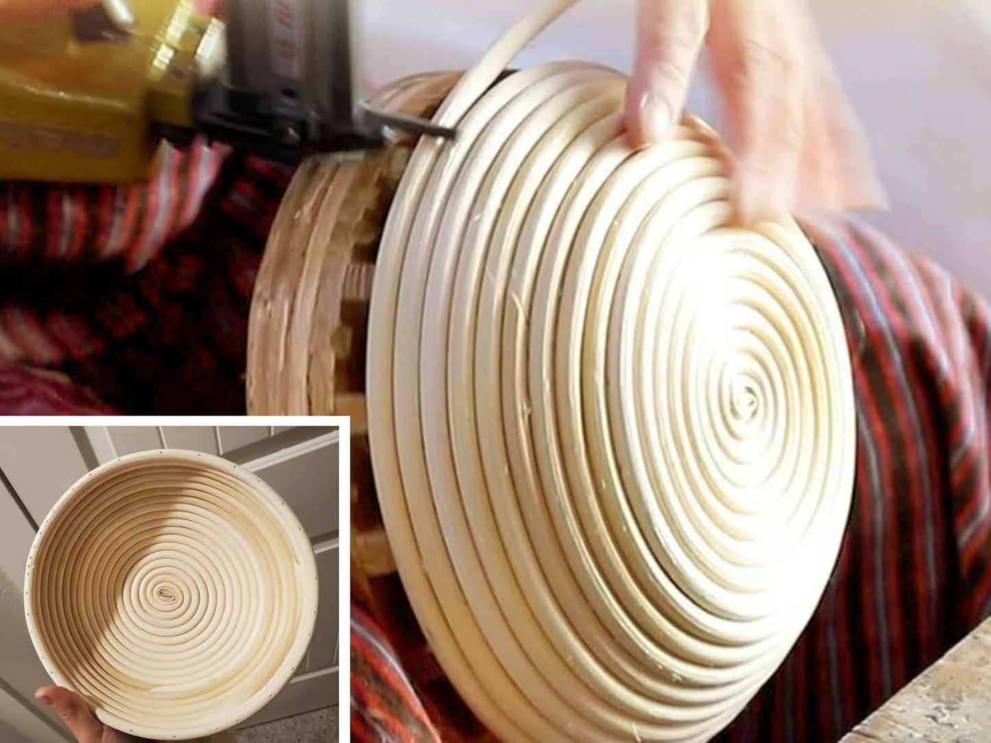 Proofing Baskets for Sourdough Bread Baking, 2 Pack Banneton Bread Proofing Basket 9 inch Round Proofing Bowls for Sourdough Bread with Liner Making Baking Fermentation Tools Supplies