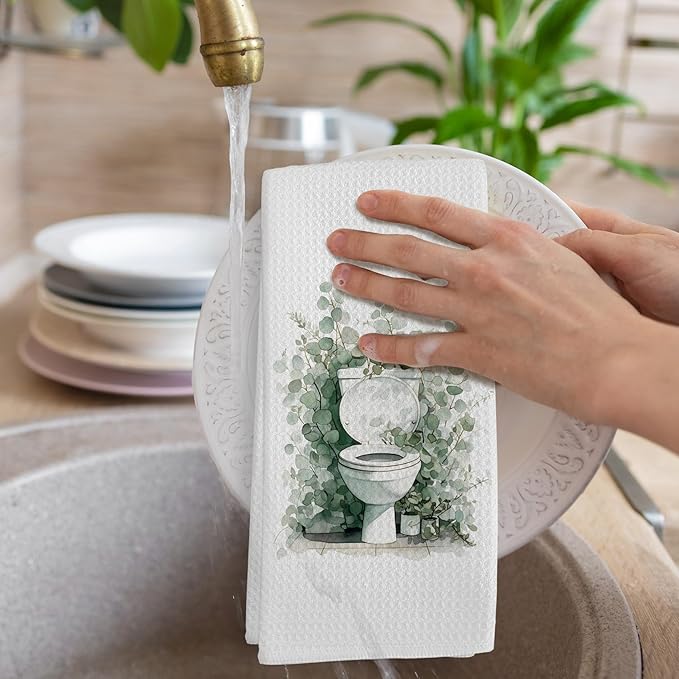 Sage Green Eucalyptus Hand Towels