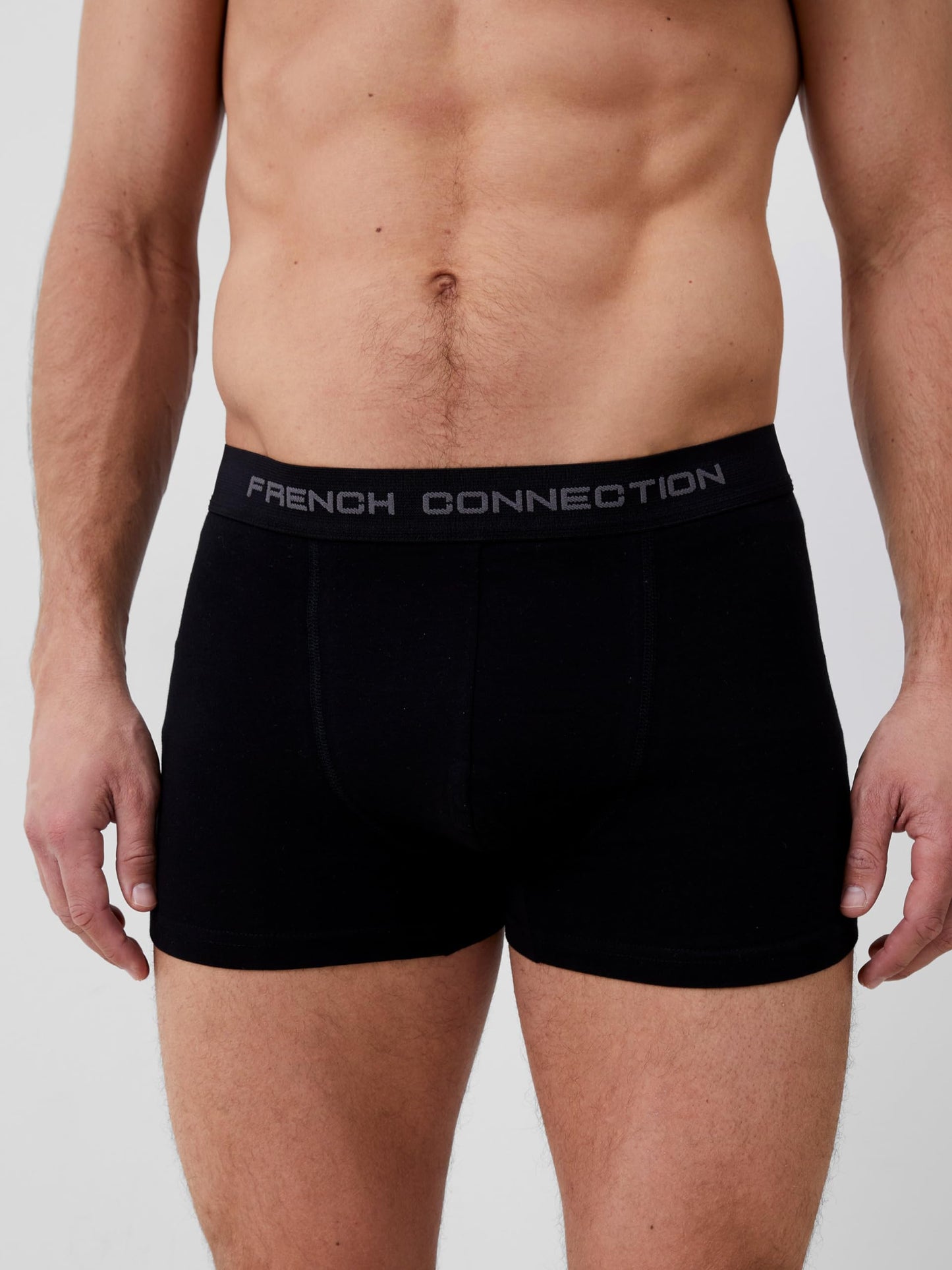 French Connection 'FC1' Mens Multipack Boxer Shorts - Cotton Stretch, 5 Pack, Soft and Breathable Underwear (Medium)