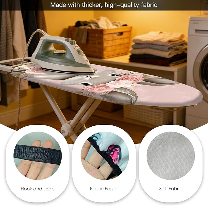 Nuxovilar Ironing Board Cover Needle Cotton 15x54 Inches | Ironing Board Cover