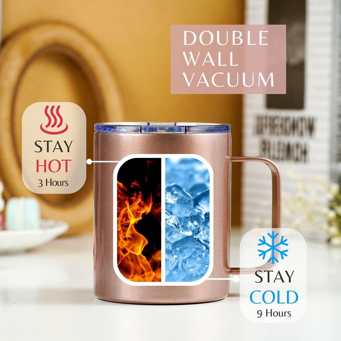 Onebttl Hiking Gifts for Hikers, Women for Christmas, Birthday, 12oz Stainless Steel Mug with Lid - Hike More Worry Less