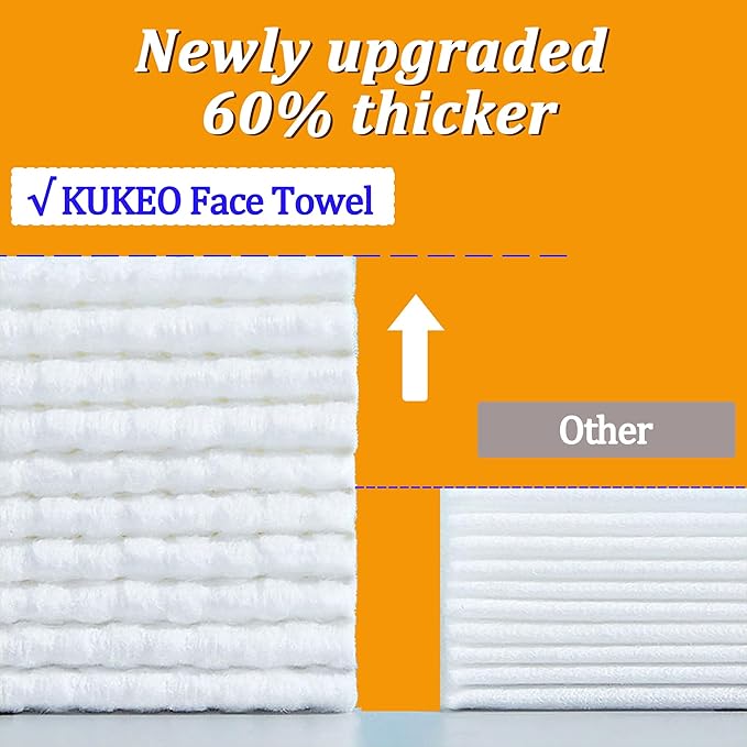 4 Pack Face Towels Disposable, Face Clean Towels, Lint- free Facial Tissue