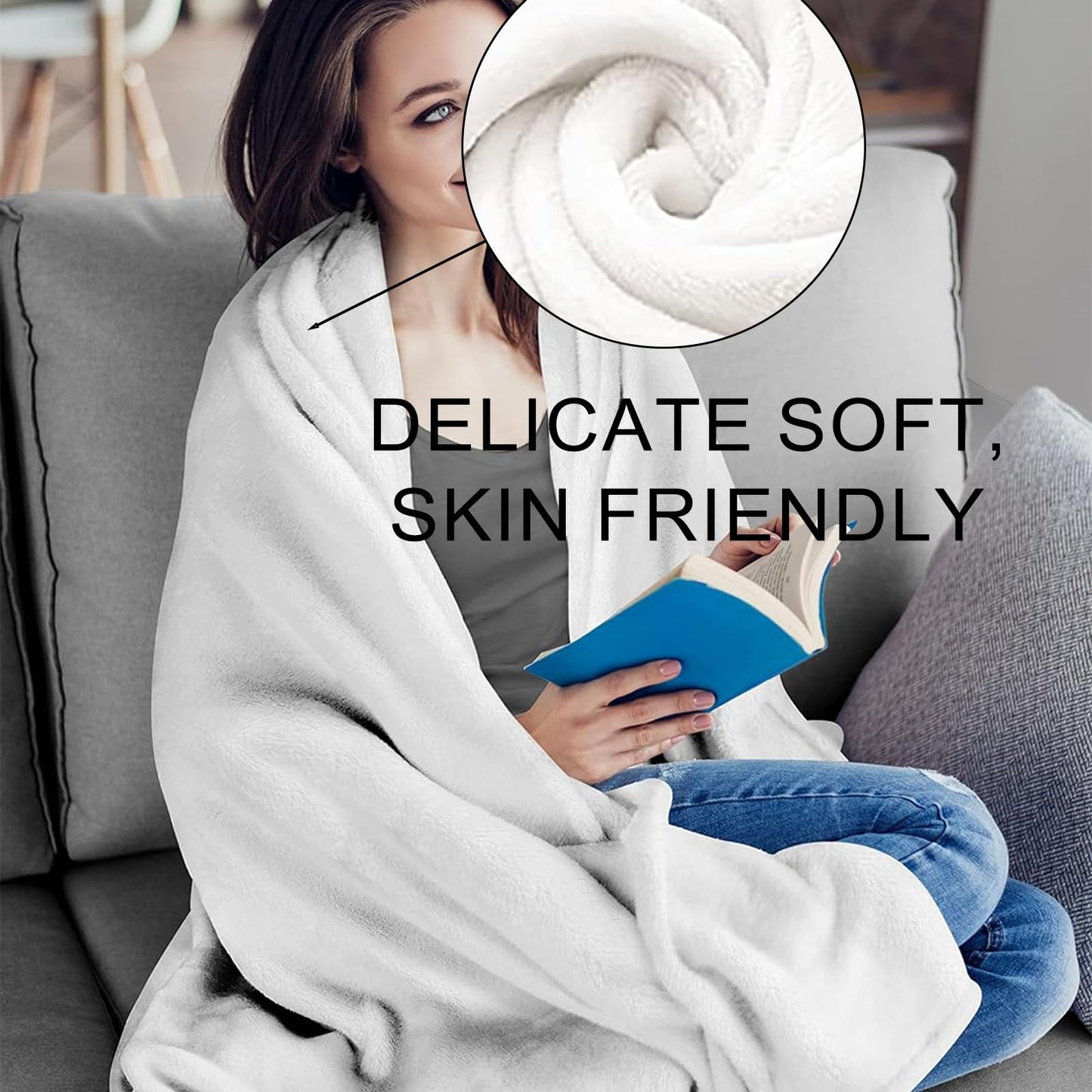 Steak Blanket Gifts for Kids Adults Women Girls Soft Warm Lightweight Cozy Plush Beaf Meat Foods Throw Blankets for Bedroom Living Room Sofa Home Decor 60"x50"