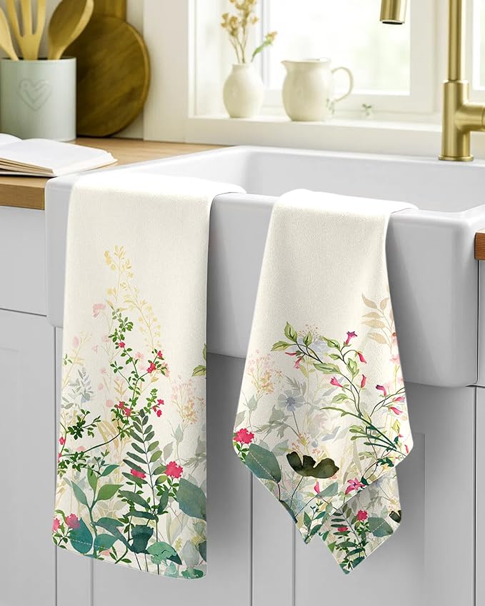 Flour Sack Kitchen Towels Set of 2-18x26 Cotton Dish Towels