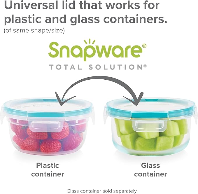 Snapware Glass Total Solutions Food Storage Containers Set, Airtight &