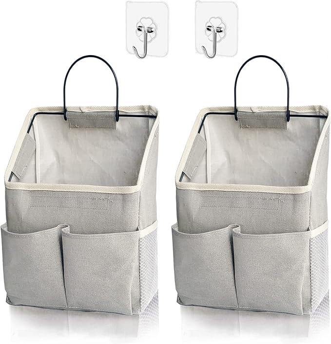 2 Pack Wall Hanging Storage Bag, Wall Hanging Organizer