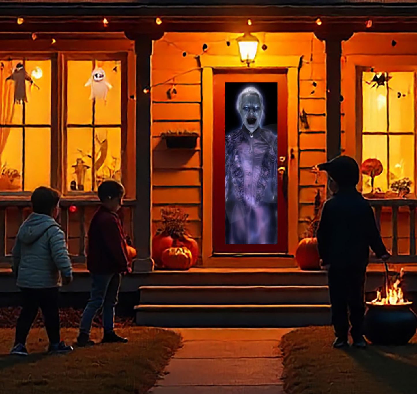 (40" x 60" White) Rear Projection Screen with Mounting Hardware for Projecting Halloween Videos