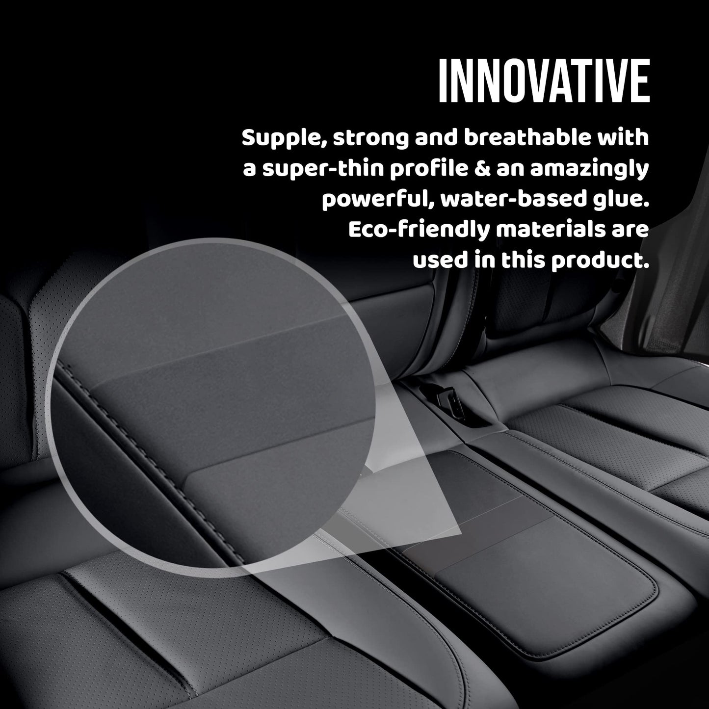 MastaPlasta Original Self-Adhesive Leather Repair Patch - Tan 150 x 10 cm (60 x 4in). Your Fast and Simple All-in-One Upholstery-Quality Leather Repair Kit for Sofas, Car Seats, Bags & DIY