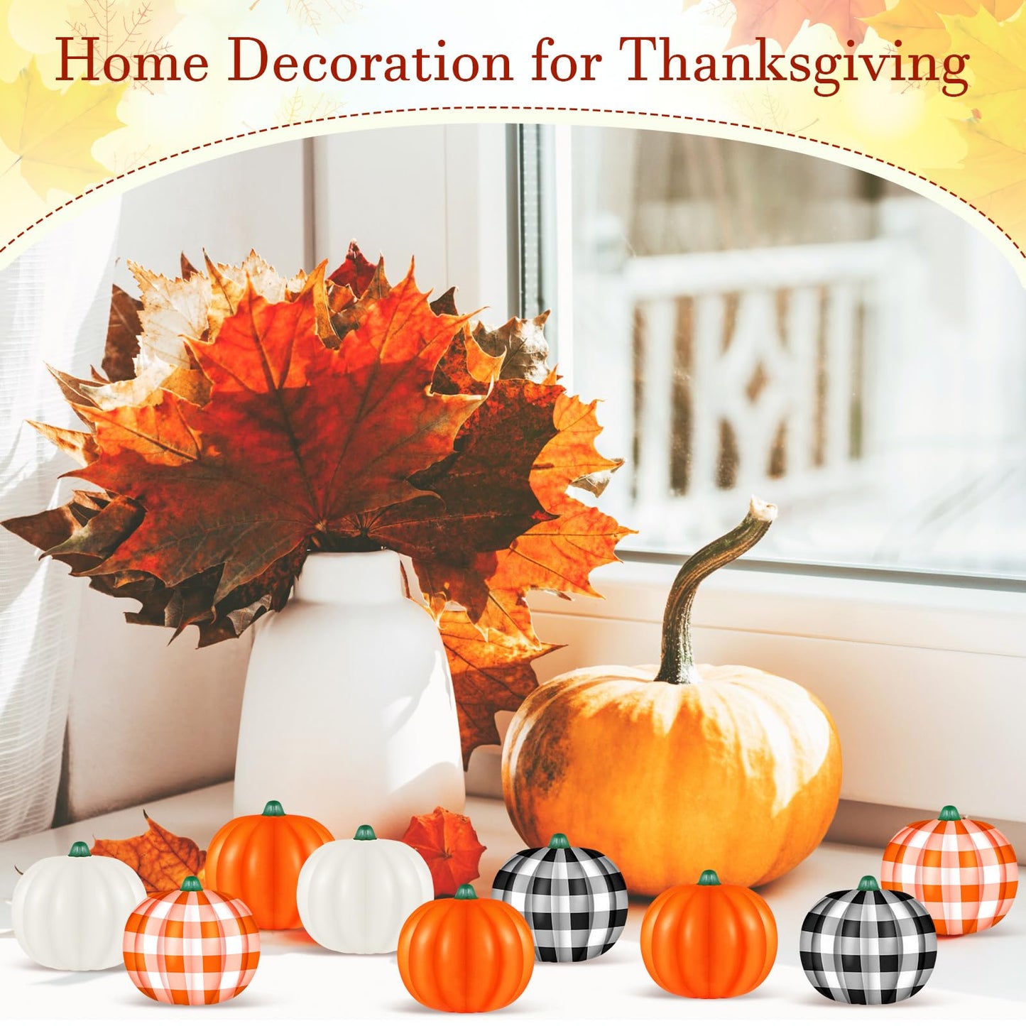 Leyndo 24 Pcs Thanksgiving Pumpkin Stress Balls Bulk Stress Relief Mini Foam Squeeze Ball Halloween Party Favors with Storage Bag for Bag Fillers Carnival Reward (Vivd Style)