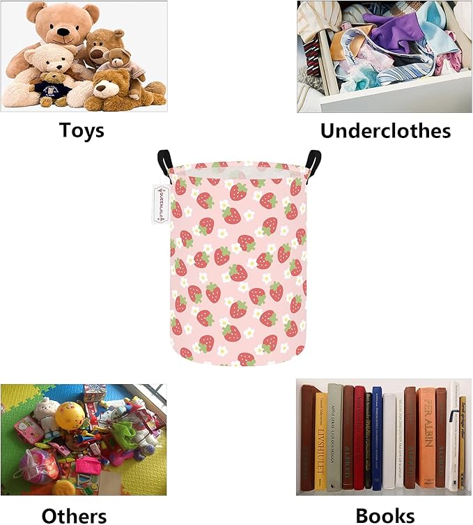 QUEENLALA Large Storage Basket, Laundry Hamper/Bathroom/Home Decor/Collapsible