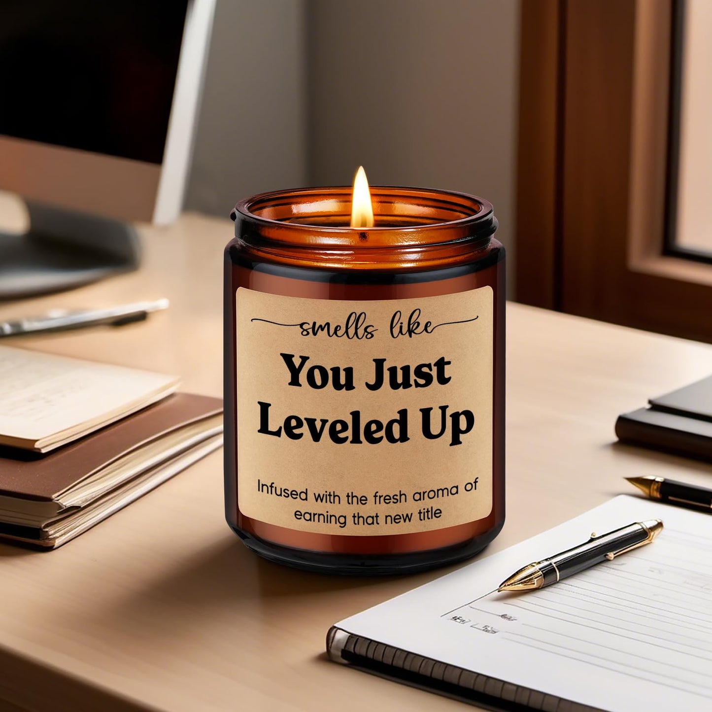 Fairy's Gift Candle, Job Promotion Gifts for Women Men, New Job Congratulations Gifts for Women Men, Congratulations on Your Promotion, Funny Congrats Presents for Coworker Boss Gamer Friend Family
