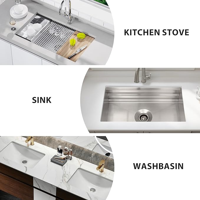 23Inch Sink Splash Guard – Extended Length & Tall Silicone Kitchen Sink Splash