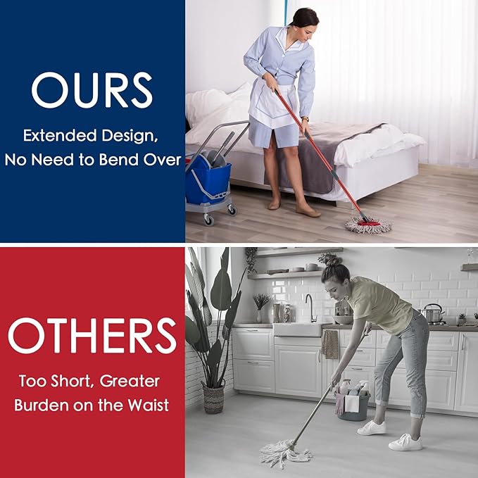 Spin Mop Handle Replacement Compatible