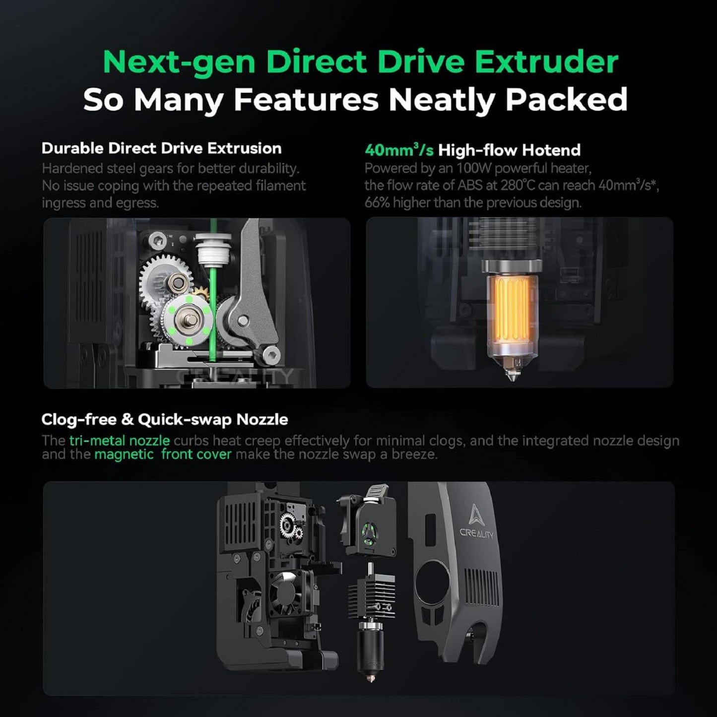 Creality K2 Plus Combo 3D Printer,Multi Color Printing with New CFS,Max 600mm/s Printing Speed,Full-auto Leveling,Next-Gen Direct Drive Extruder,Dual Al Camera,Build Volume 13.78 * 13.78 * 13.78Inch