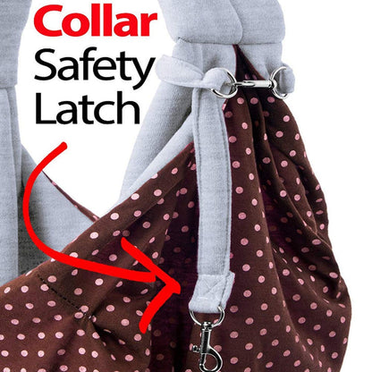 BUYGOO Puppy Sling Carrier Bag for Small Dog, Cat, Comfortable and Durable Pet Sling Shoulder Bag Travel Carrier Bag for Puppy Kitty Small Dogs Cats