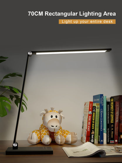 LENDOO LED Desk Lamp with USB-C Charging, Super Wide & Bright, 5 Color Modes X 10 Brightness Levels,Desk Light for Home Office