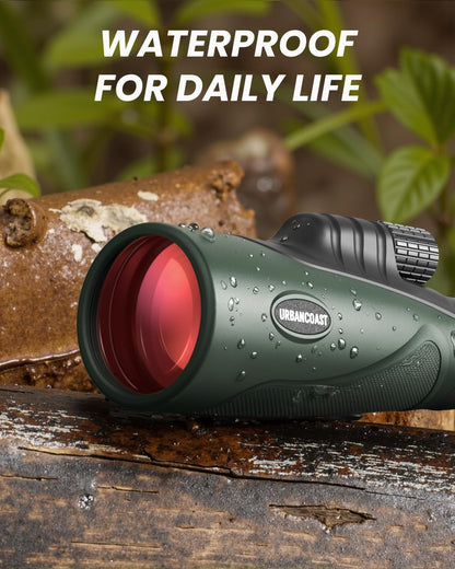 15X54 Monocular Telescope for Adults High Powered – Waterproof, BAK4 Prism, FMC Lens, Compact Spotting Scope for Bird Watching, Hunting Gear, Hiking Accessories, Travel & Camping Gifts