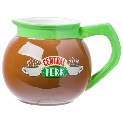Silver Buffalo Friends Central Perk Coffee Pot Ceramic 3D Sculpted Mug, 20 Ounces
