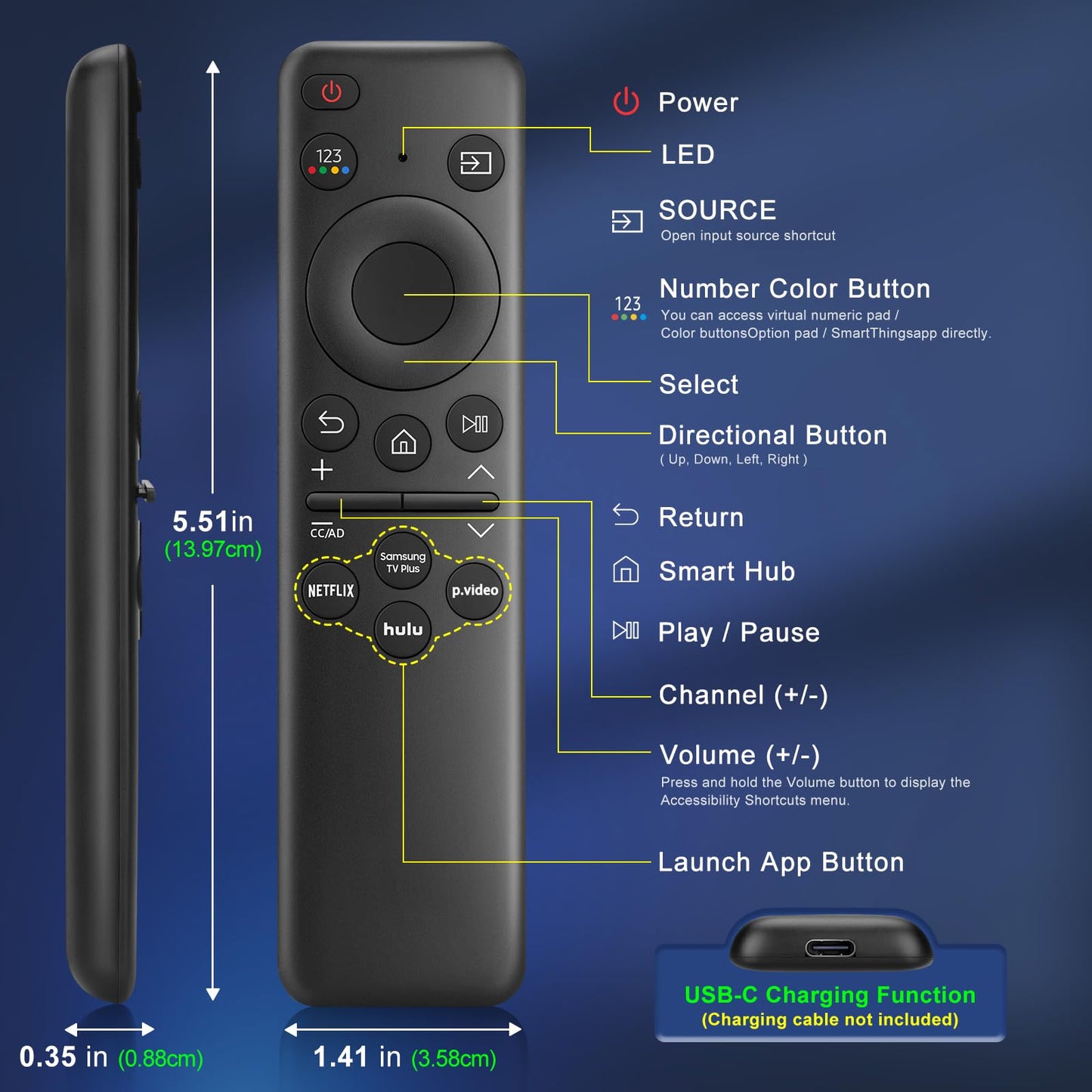 Voice Remote Control Replacement for Hisense Smart Google TV，Compatible with Hisense QLED UHD Mini-LED ULED Google TVs