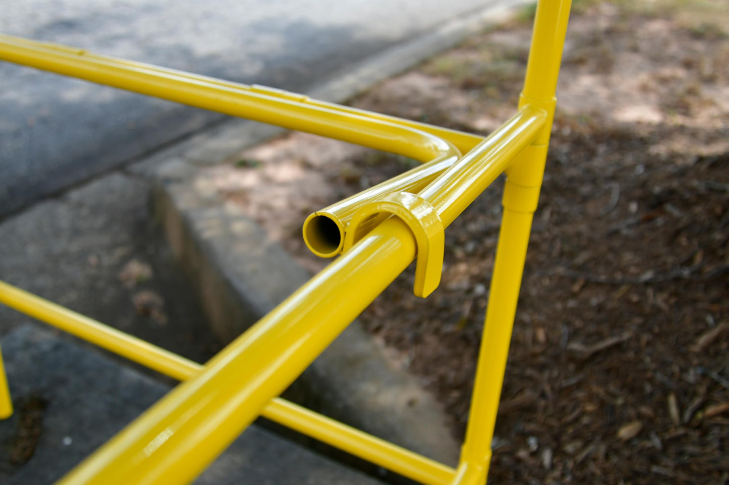 Allegro 9401 | Manhole Guard Rail | 33” x 33” x 42.25” | Safety Yellow Steel | Collapsible, One-Piece, No-Tools Assembly | OSHA Temporary Barrier Railing | High Visibility | 39 lbs