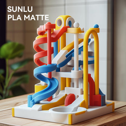 SUNLU 4KG 3D Printer Filament Bundle - PLA Matte 1.75mm, Neatly Wound with Matte Finish, Compatible with 99% FDM 3D Printers, 1kg Spool (2.2lbs), 4 Packs, Black