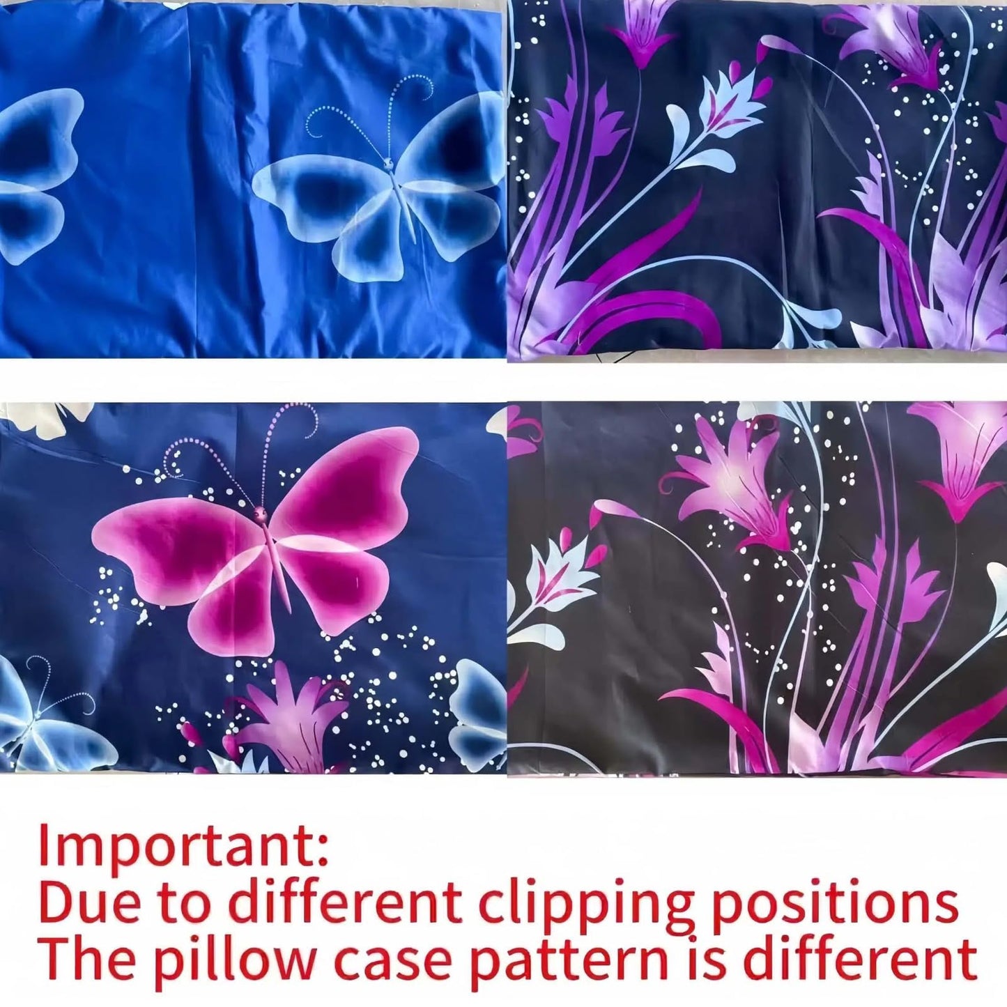 SDY 4 Pieces Butterfly Bedding Sheets Set Full Size Blue Vivid Butterflies Pattern Sheet Set with 1 Deep Pocket Fitted Sheet + 1 Top Flat Sheet + 2 Pillowcases for Kids Teens Adults (Butterfly,Full)