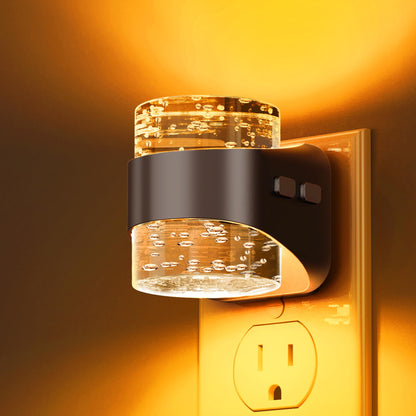 L LOHAS LED Night Light, Bubble Night Lights Plug into Wall,2 Pack 3000K/4000k/5000K Adjustable Color Temperature Night Light,Dimmable Nightlights with Dusk to Dawn Sensor for Rooms Bathroom Hallway