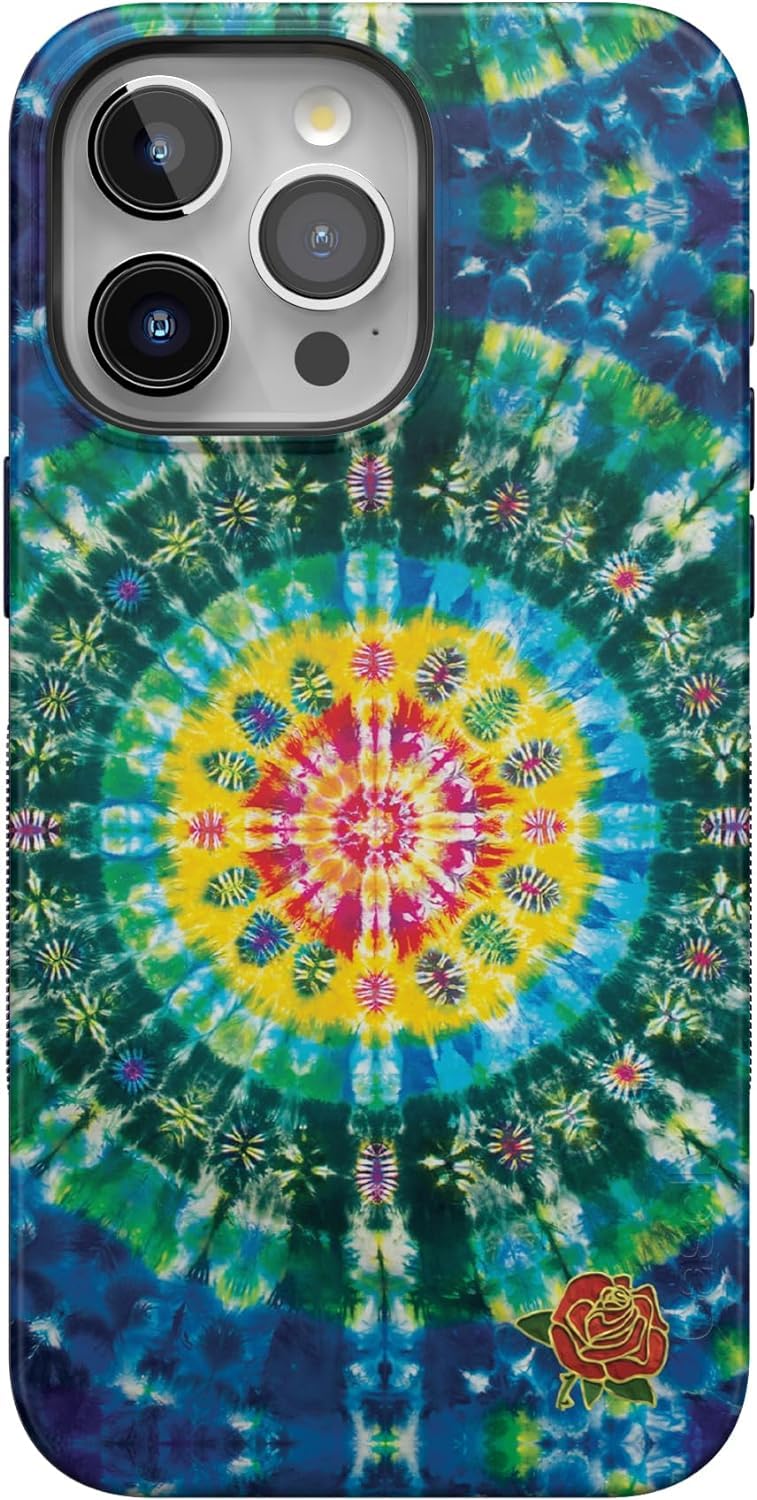 Casely iPhone 14 Pro Case | Opposites Attract | Day & Night Mountains | Compatible with MagSafe | Bold Protective Design