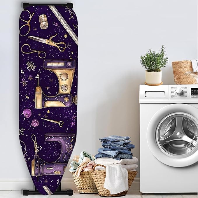 Nuxovilar Purple Sewing Machine Ironing Board Cover, 15 * 54inch, Fit Most