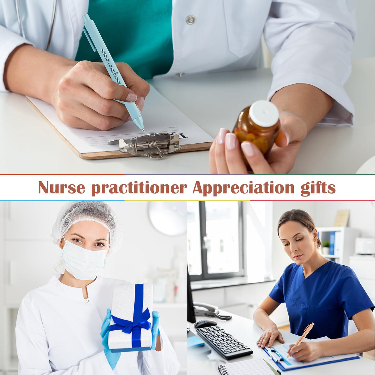 Yexiya 21 Sets Nurse Appreciation Week Gifts for Practitioner Including Positive Affirmation Ballpoint Pens Inspirational Notebooks Positive Office Gifts for Women Employee Coworker Nurses Assistant