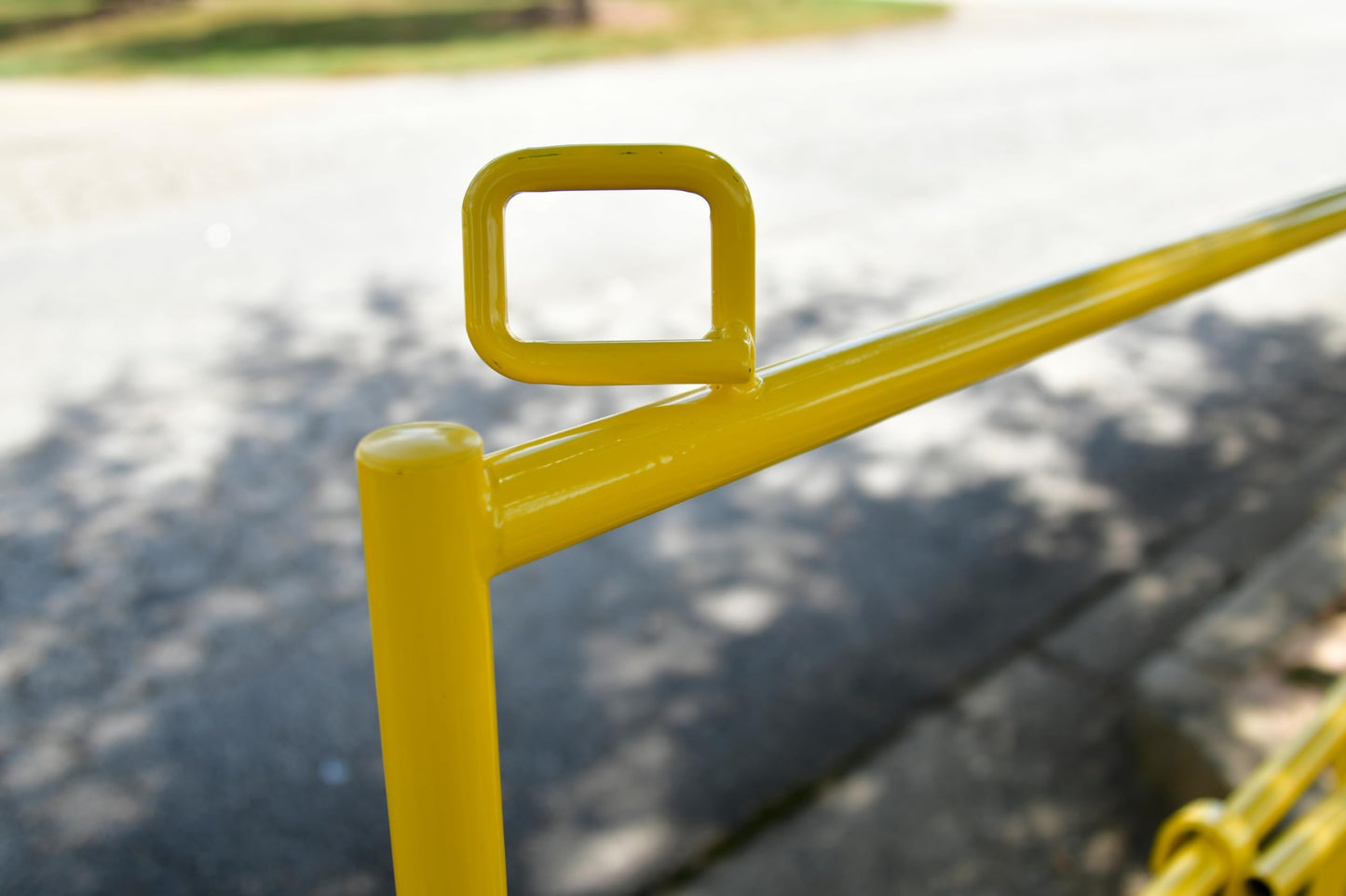 Allegro 9401 | Manhole Guard Rail | 33” x 33” x 42.25” | Safety Yellow Steel | Collapsible, One-Piece, No-Tools Assembly | OSHA Temporary Barrier Railing | High Visibility | 39 lbs