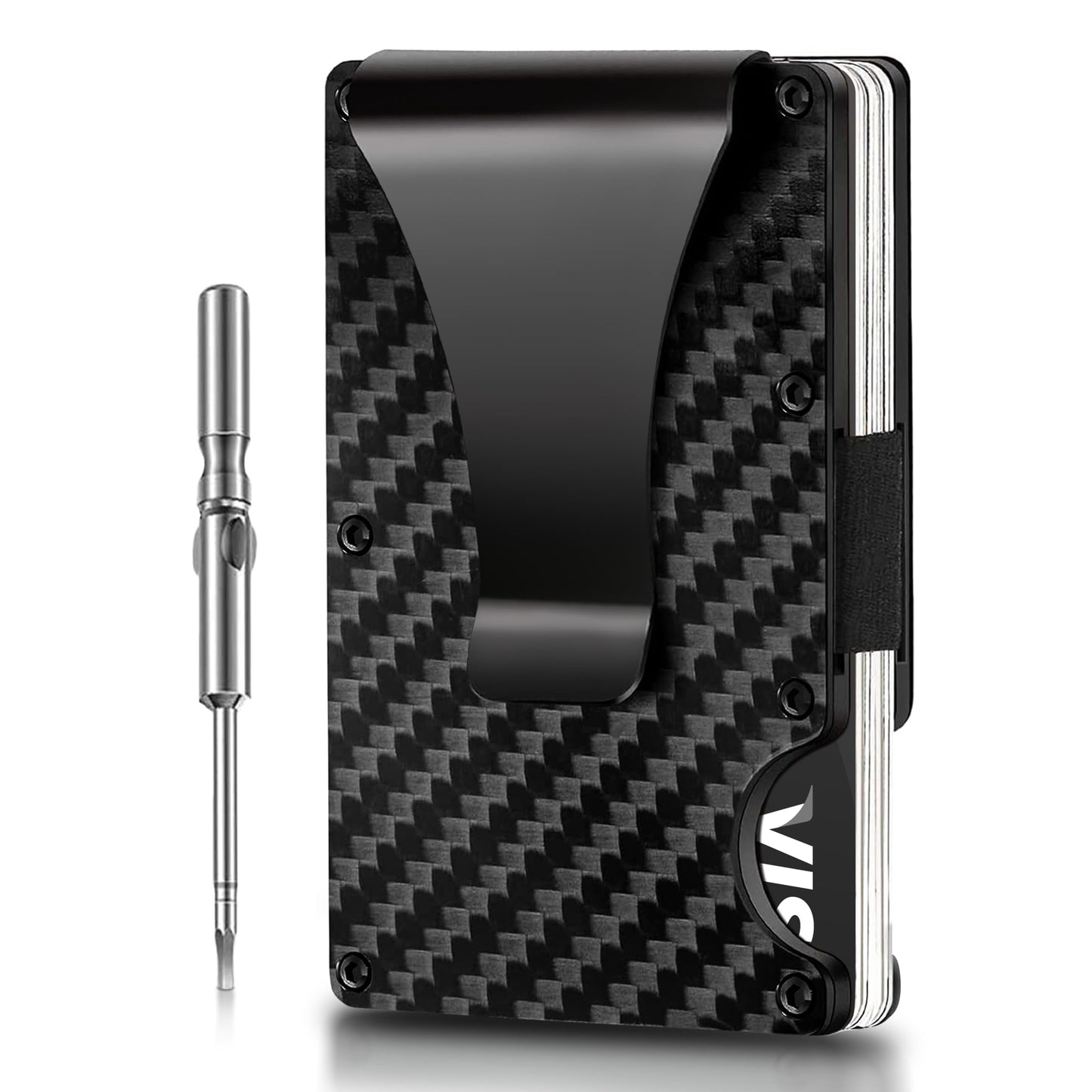 Vebel Credit Card Holder| Minimalist Wallet| Wallets, Card Cases & Money Organisers| RFID Wallet for Men| Slim Wallet| Wallets for Men UK| Carbon Fiber Wallet| RFID Card Holder| Card Holder Wallet