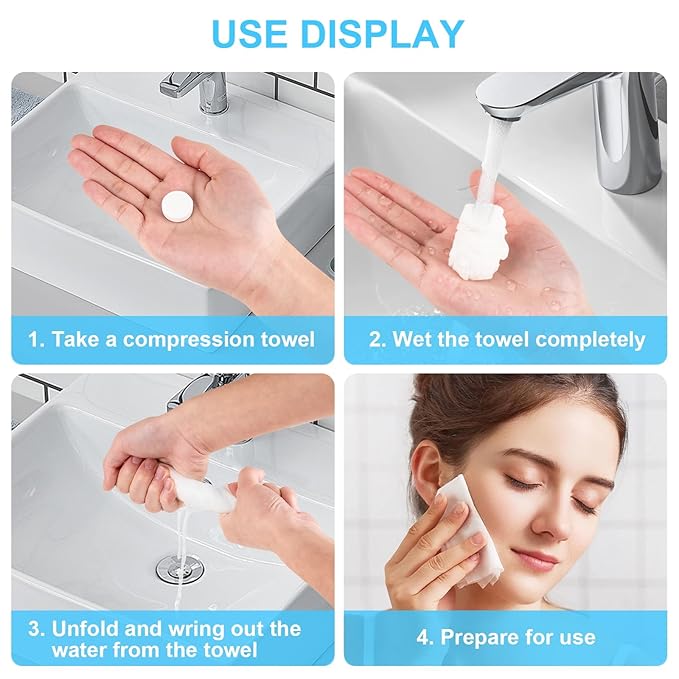 220 Pcs Compressed Towels for Face, Mini Portable Compressed Towel Tablets