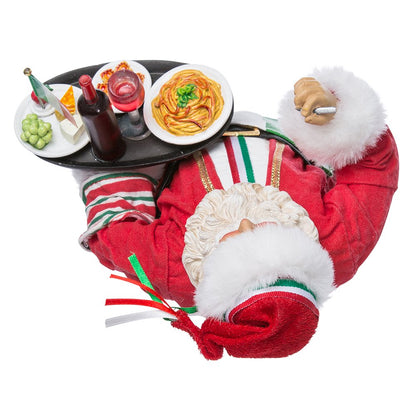 Kurt Adler Musical Fabriche Italian Santa, 10.5-Inch