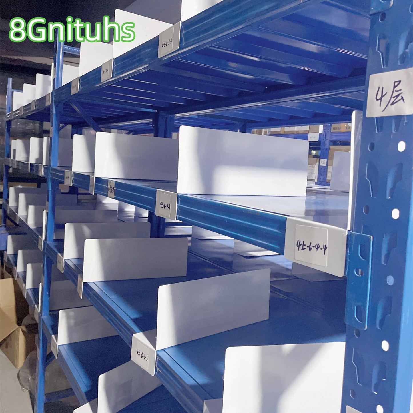 8Gnituhs 1.6MM 20 Pcs 39 * 15CM PVC Shelf Dividers for Closets Wood Shelf Separators Clothes Organizer and Bedroom Storage and Organization Organization Separator Shelf Laber