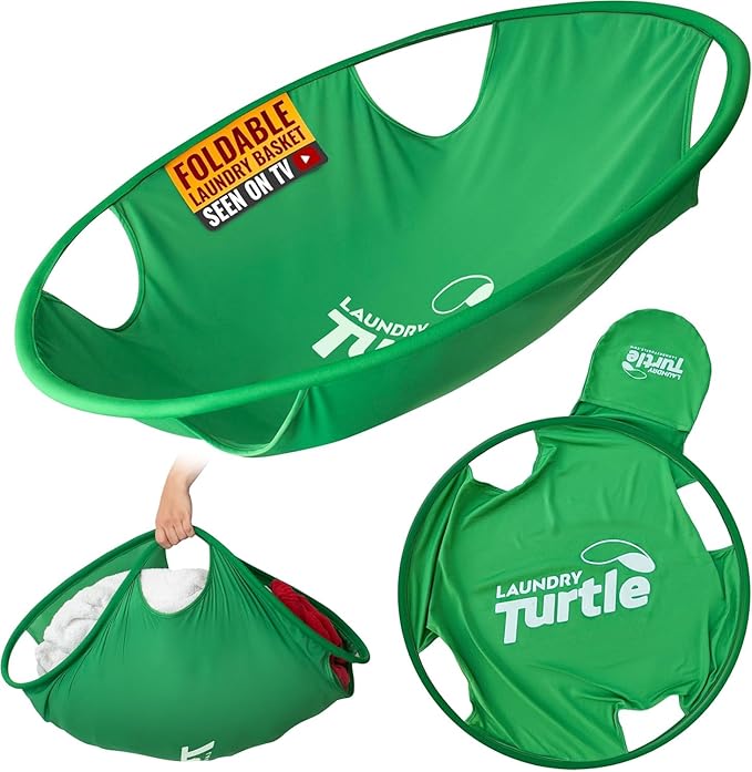 Laundry Turtle Collapsible Laundry Basket | Revolutionary Foldable Laundry