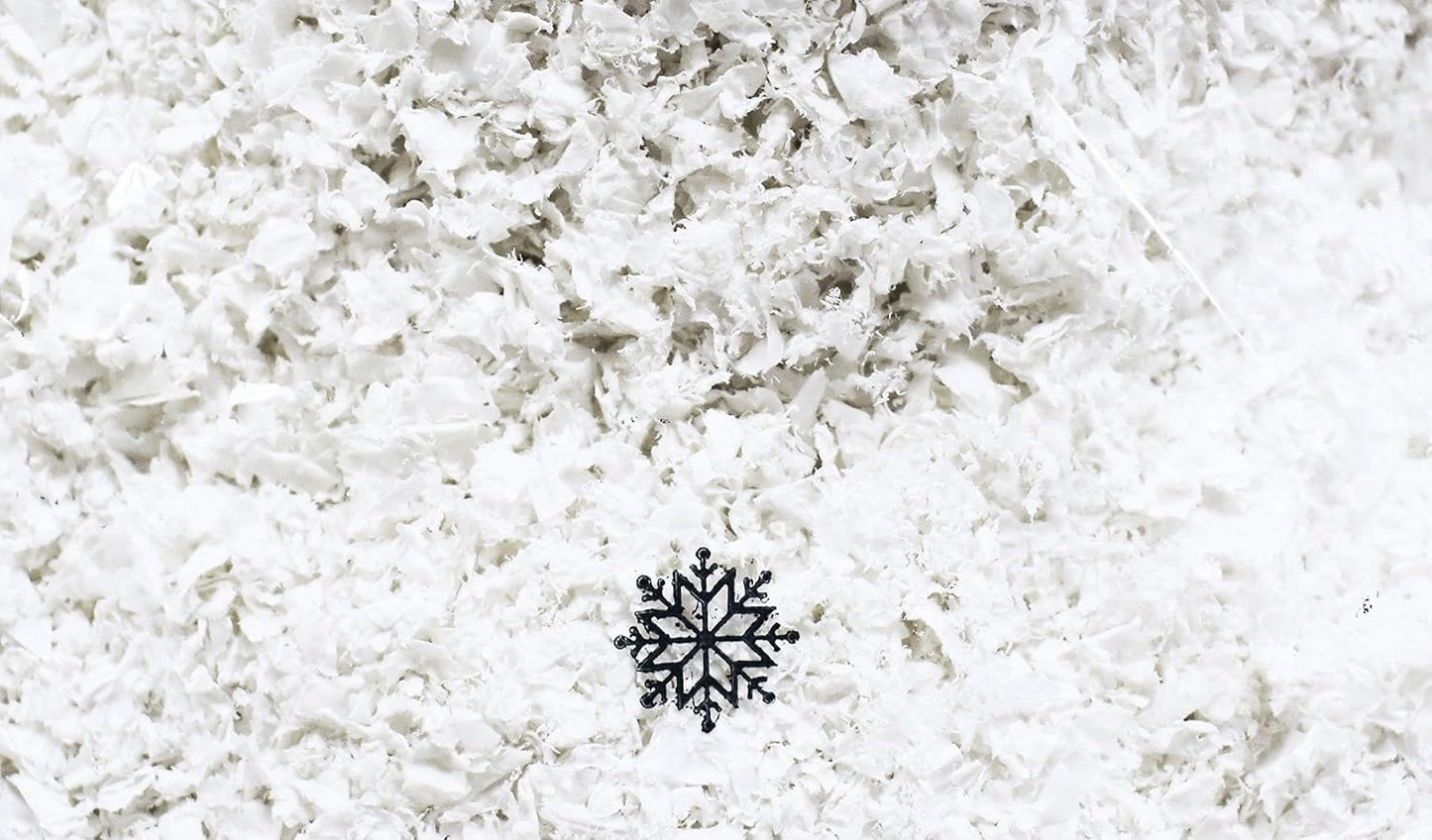 Black Duck Brand Set of 2 Artificial Snow 4 Oz Bags! - Festive Faux Snow for Crafts, Christmas, and Decor! - Great for Setting up Winter Displays and Adding to Decorations!