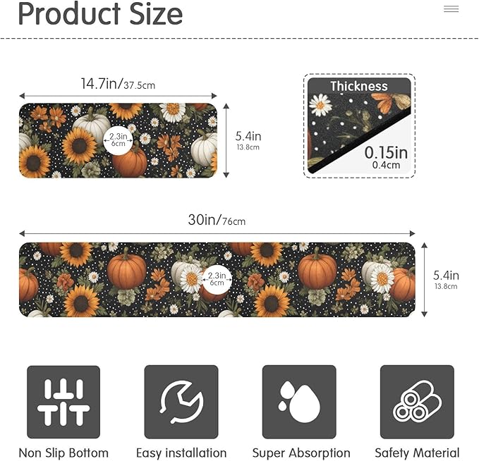 Kitchen Sink Splash Guard 1 PC 30 Inch Sink Faucet Mat Splash Guard